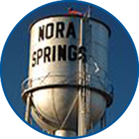 Nora Springs water tower