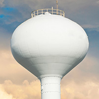 Water tower in Riverside, IA